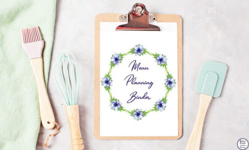 This gorgeous Menu Planning Binder will allow you to create lovely home-cooked meals by planning in advance and helping you save money in the process.