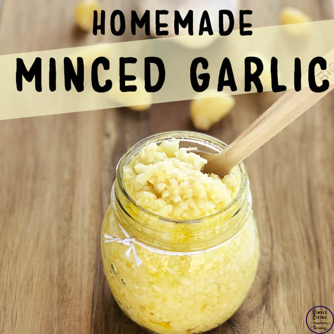 homemade minced garlic