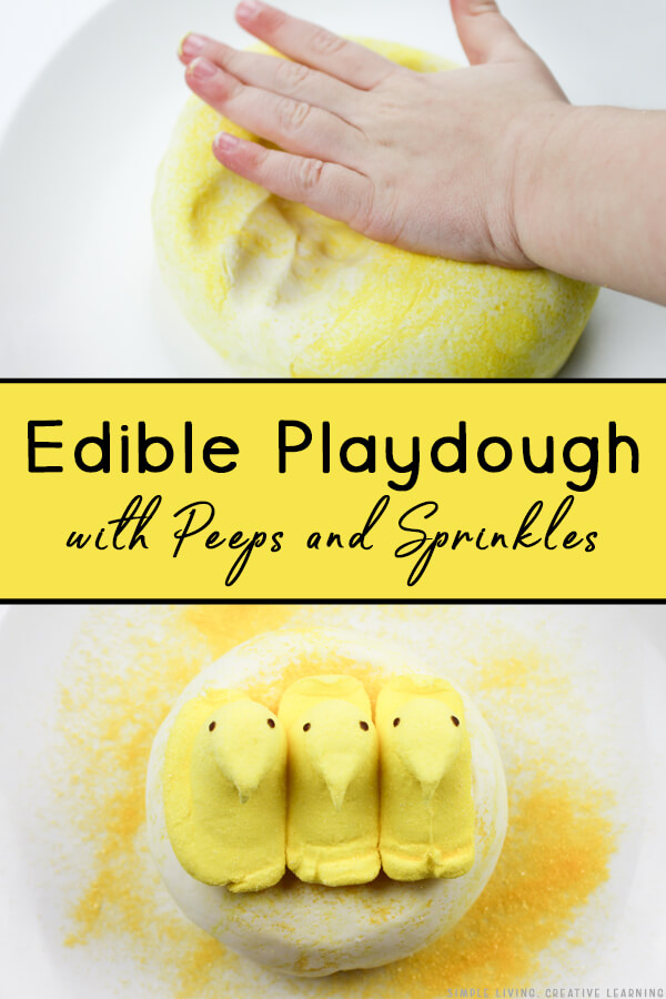 Edible Playdough with Peeps and Sprinkles