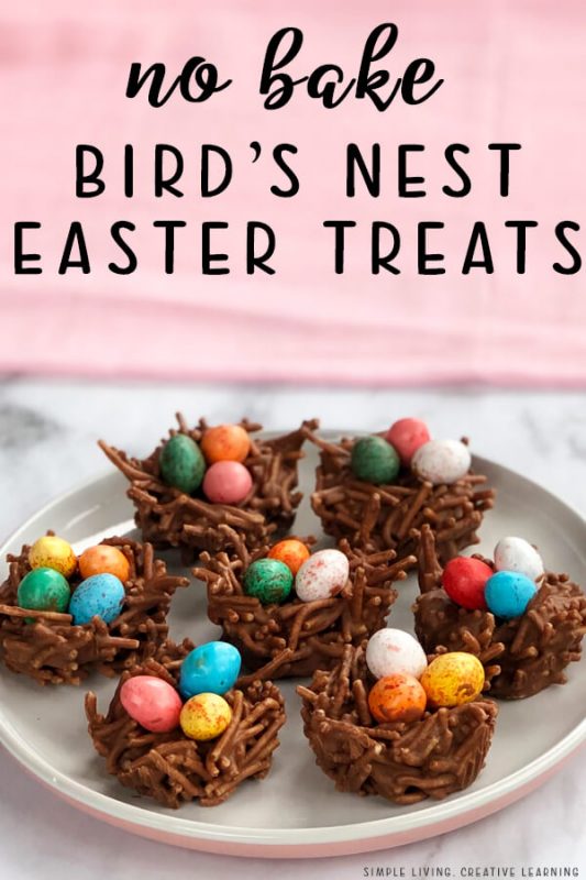 No Bake Bird's Nest Easter Treats - Simple Living. Creative Learning