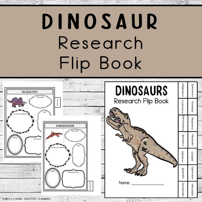 Dinosaur Research Flip Book