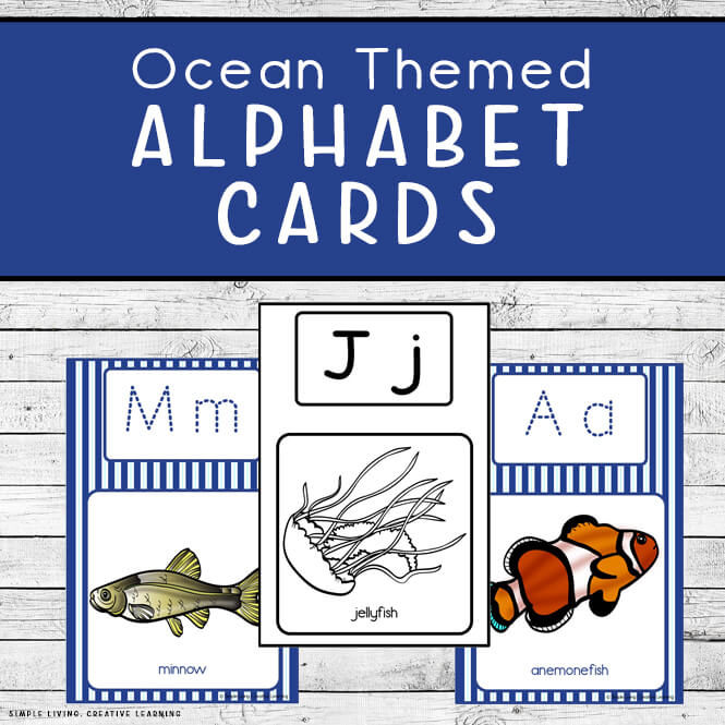 Ocean Themed Alphabet Cards