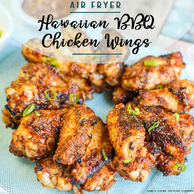 Air Fryer Hawaiian BBQ Chicken Wings