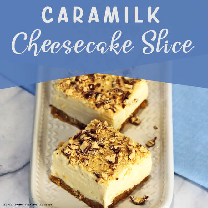 Caramilk Cheesecake Slice