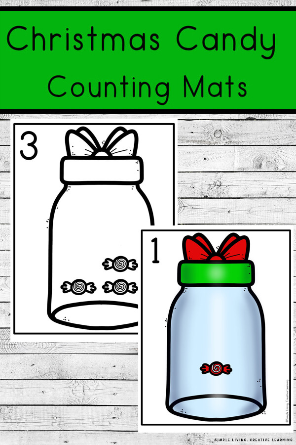 Christmas Candy Counting Mats