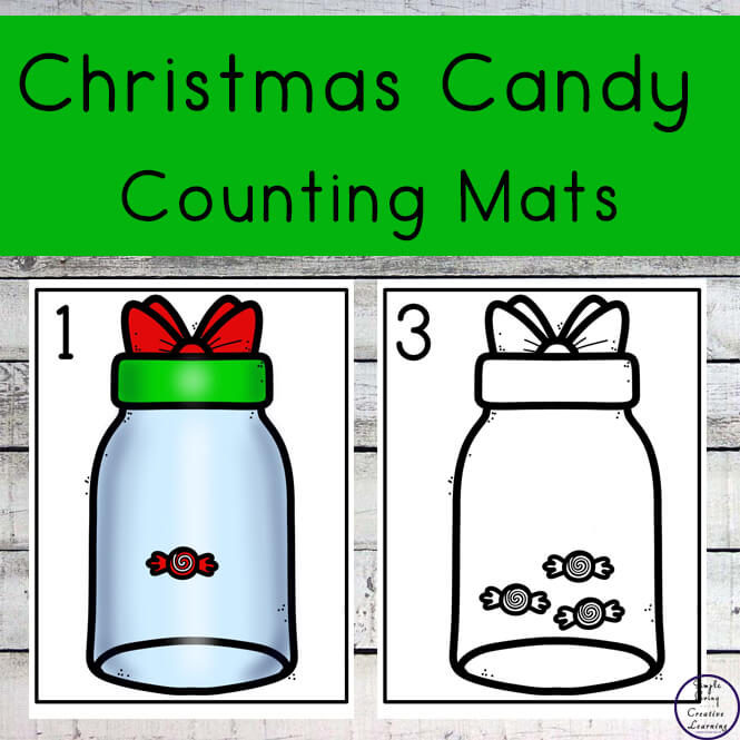 Christmas Candy Counting Mats