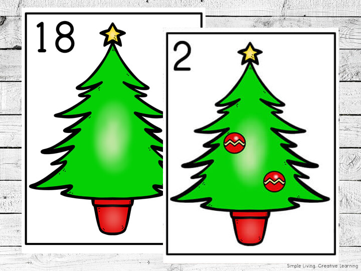 Christmas Tree Counting Mats