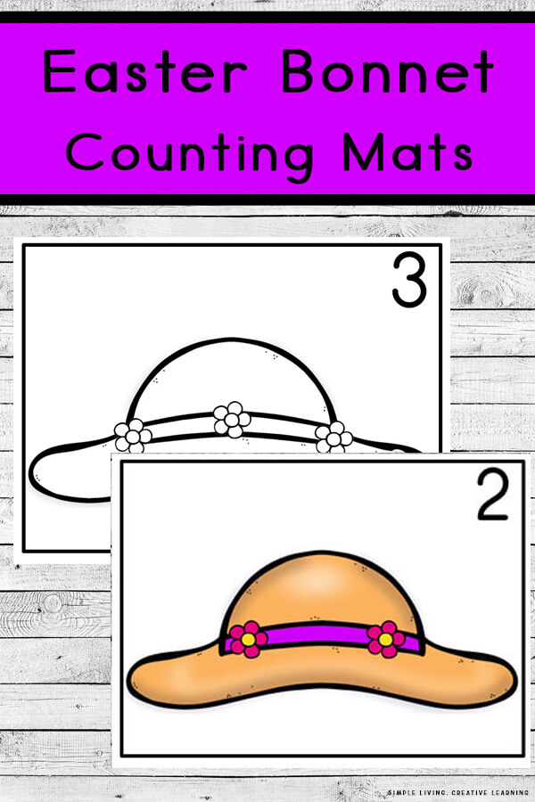 Easter Bonnet Counting Mats