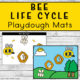 Bee Life Cycle Playdough Mats