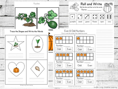 Pumpkin Printable Pack - Simple Living. Creative Learning