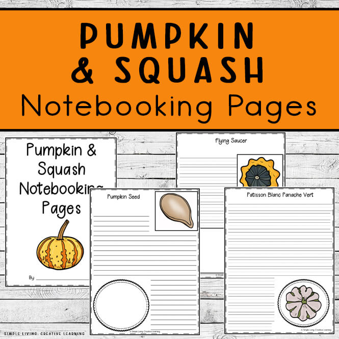 Pumpkin and Squash Notebooking Pages