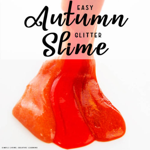 Autumn Glitter Slime
