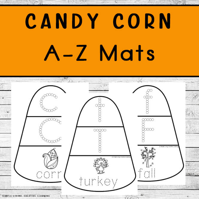 Candy Corn A - Z Mats