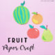 Fruit Paper Craft Activity