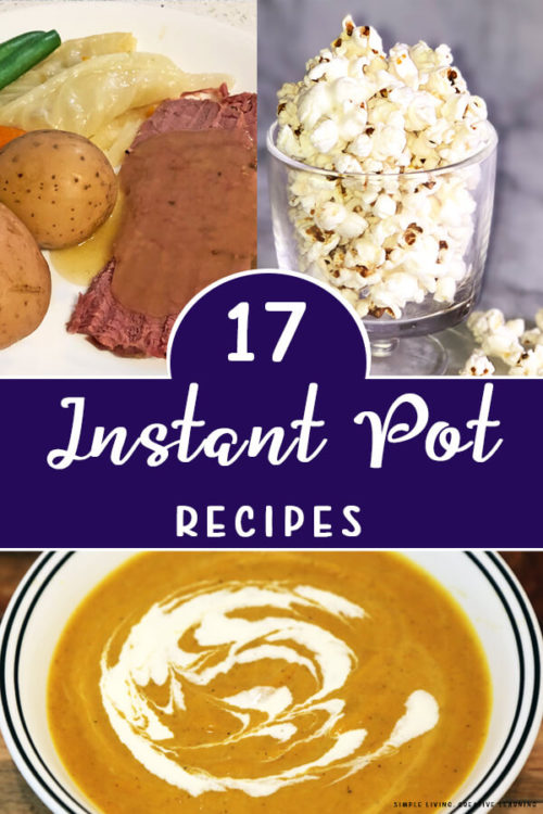 17 Instant Pot Recipes - Simple Living. Creative Learning