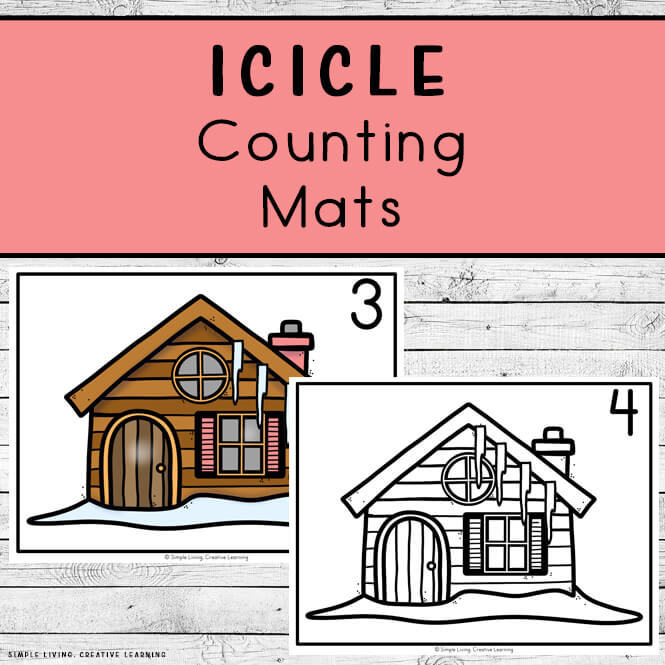 Icicle Printable Counting Mats