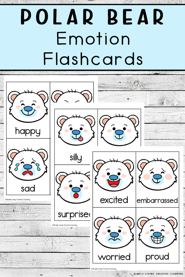 Polar Bear Emotion Flashcards