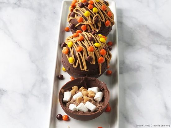 Peanut Butter Hot Chocolate Bombs - Simple Living. Creative Learning
