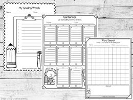 Spelling Worksheets - Simple Living. Creative Learning