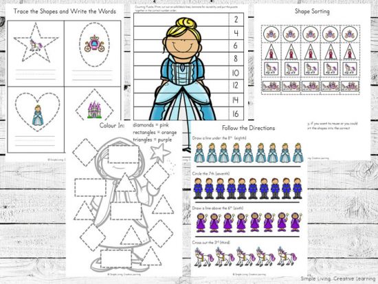 Cinderella Printables - Simple Living. Creative Learning