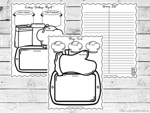 Make Learning to Cook Fun with Cooking Challenge Printables - Simple ...
