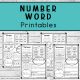 Number Word Printables