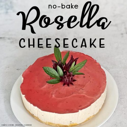 Rosella (Hibiscus) Cheesecake