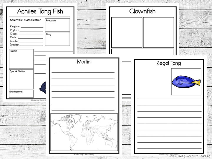 Fish Notebooking Pages