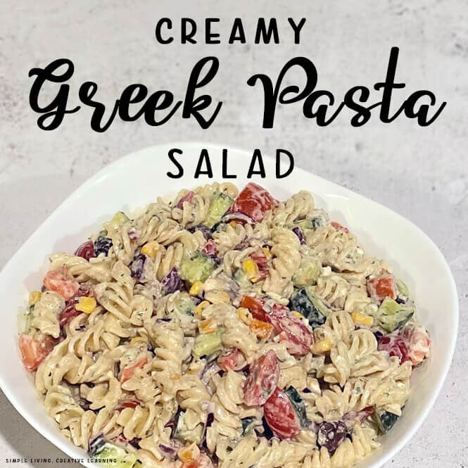 Creamy Greek Pasta Salad