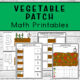 Vegetable Patch Math Printables