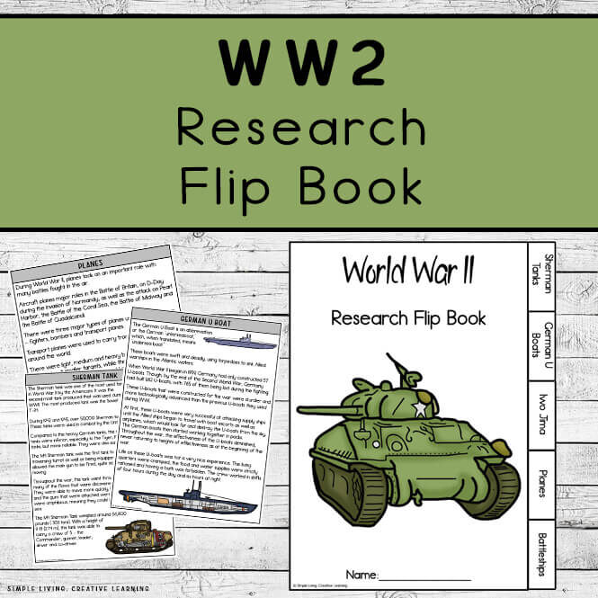 World War 2 Research Flip Book