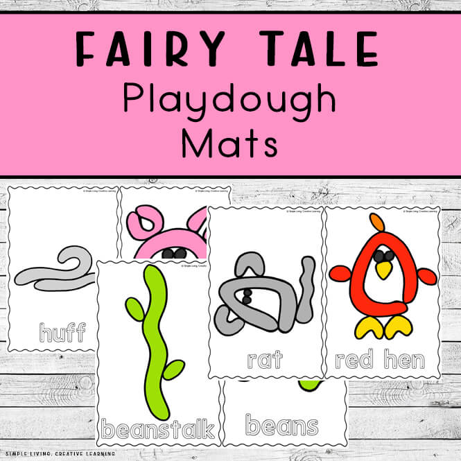 Fairy Tale Playdough Mats