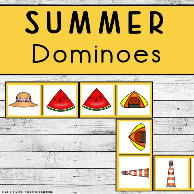 Summer Dominoes Printable