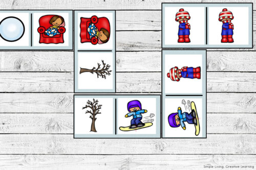 Winter Dominoes - Simple Living. Creative Learning
