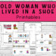 Old Woman Who Lived in a Shoe Printable Pages