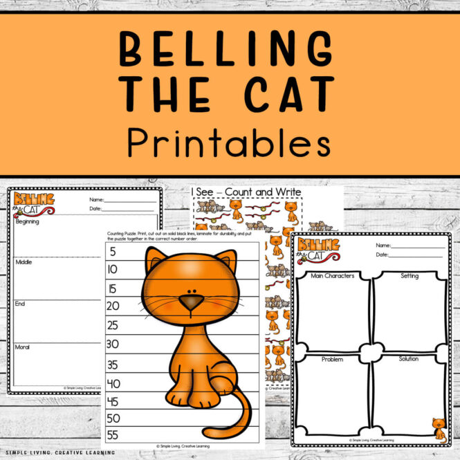 Aesop's Fables Printables: Belling the Cat Printable Pages