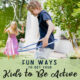 Fun Ways to Get your Kids to Be Active boys with hula hoop and girl in background