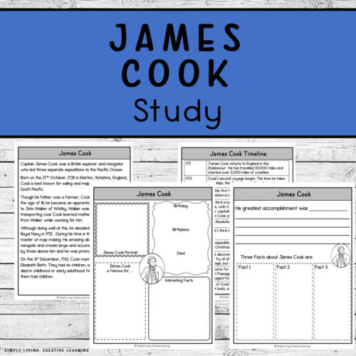 James Cook Study four pages