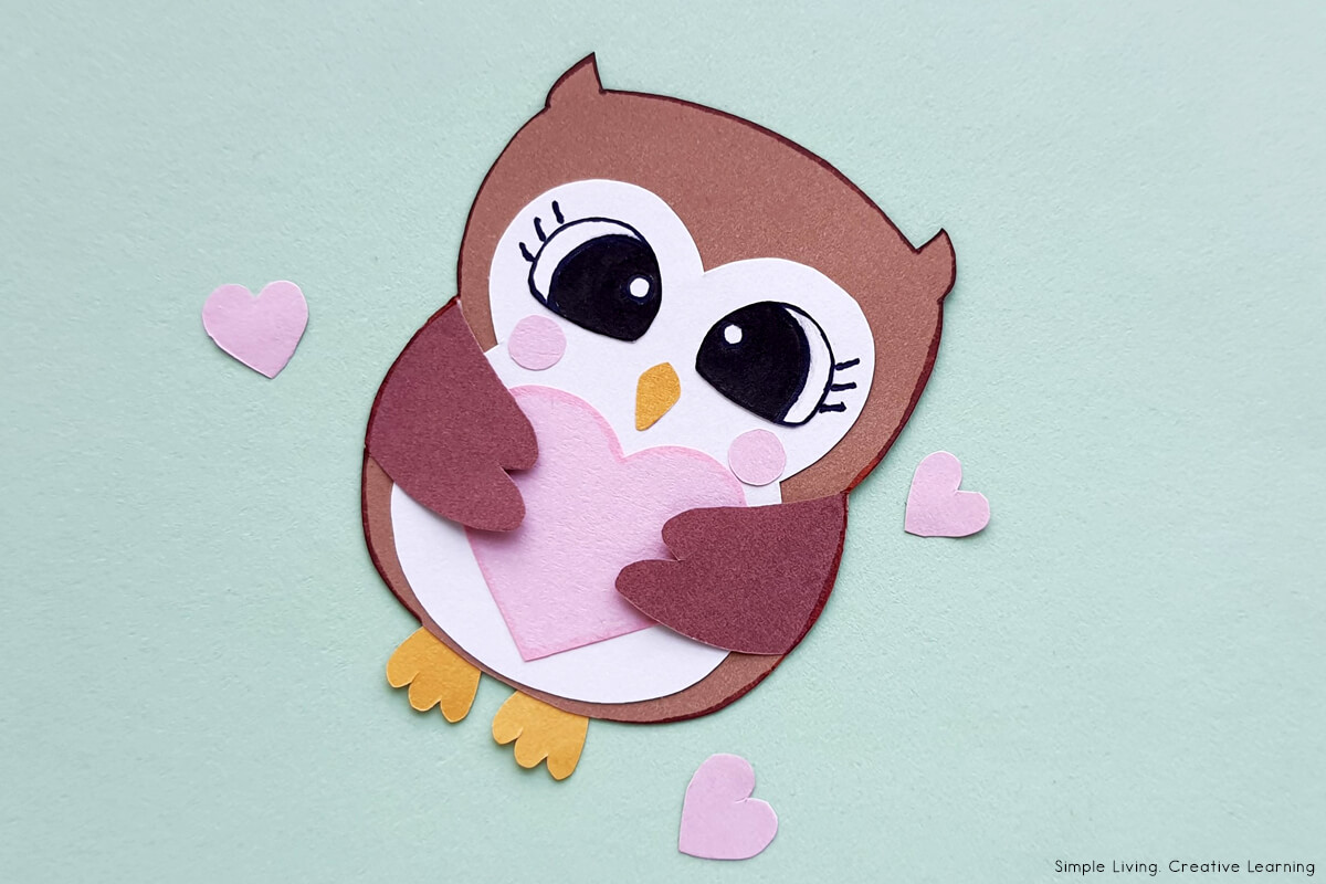 Owl Paper Craft Activity Finished Product
