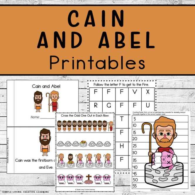Cain and Abel Printables Four Pages