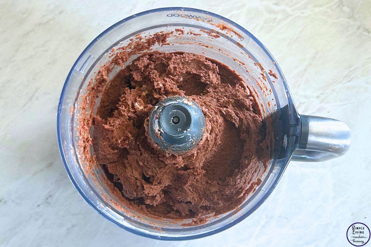 Tim Tam Balls mixed, ready to put in fridge before rolling