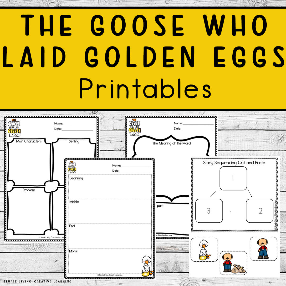 The Goose Who Laid Golden Eggs four pages