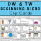 DW & TW Beginning Blend Clip Cards pictures of cards