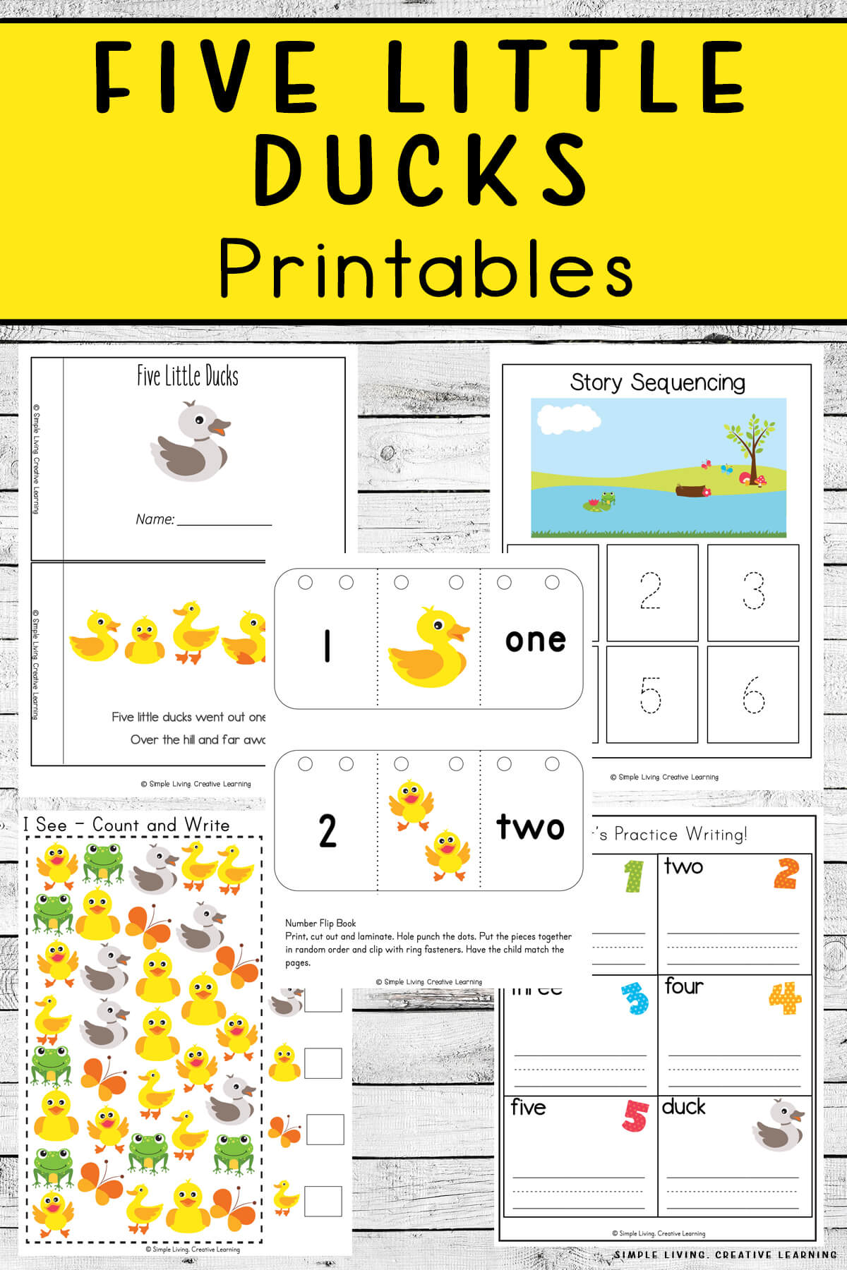 Five Little Ducks Printables