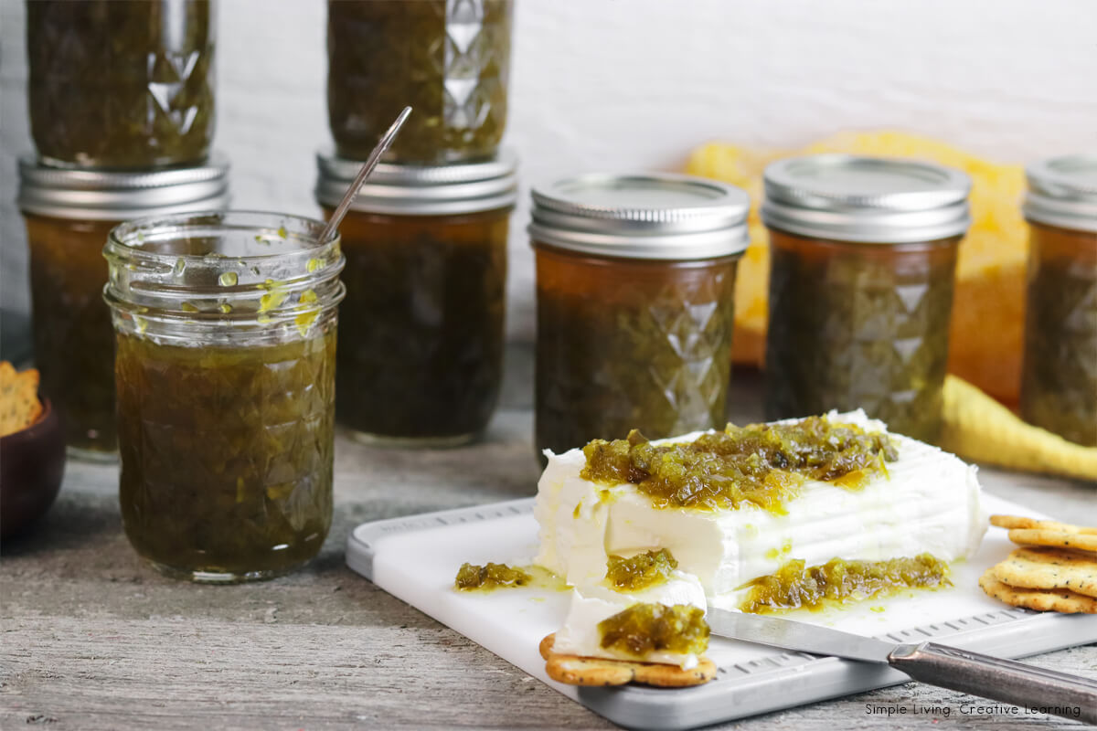 Green Pepper Jelly serving suggestion