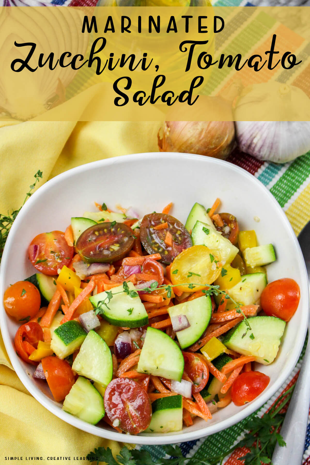 Marinated Zucchini Tomato Salad