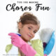 Tips for Making Household Chores Fun girl holding a spray bottle and a duster
