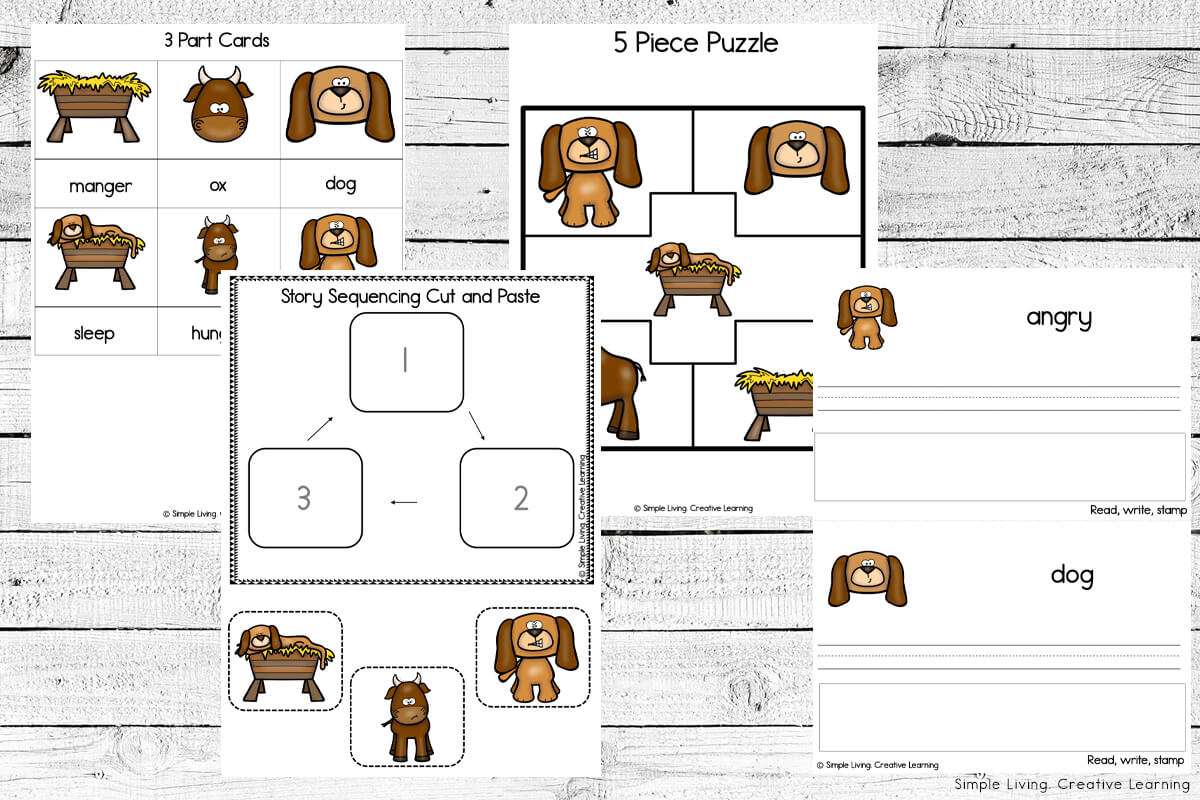 Aesop's Fables Printables: The Dog in the Manger Printables literacy pages