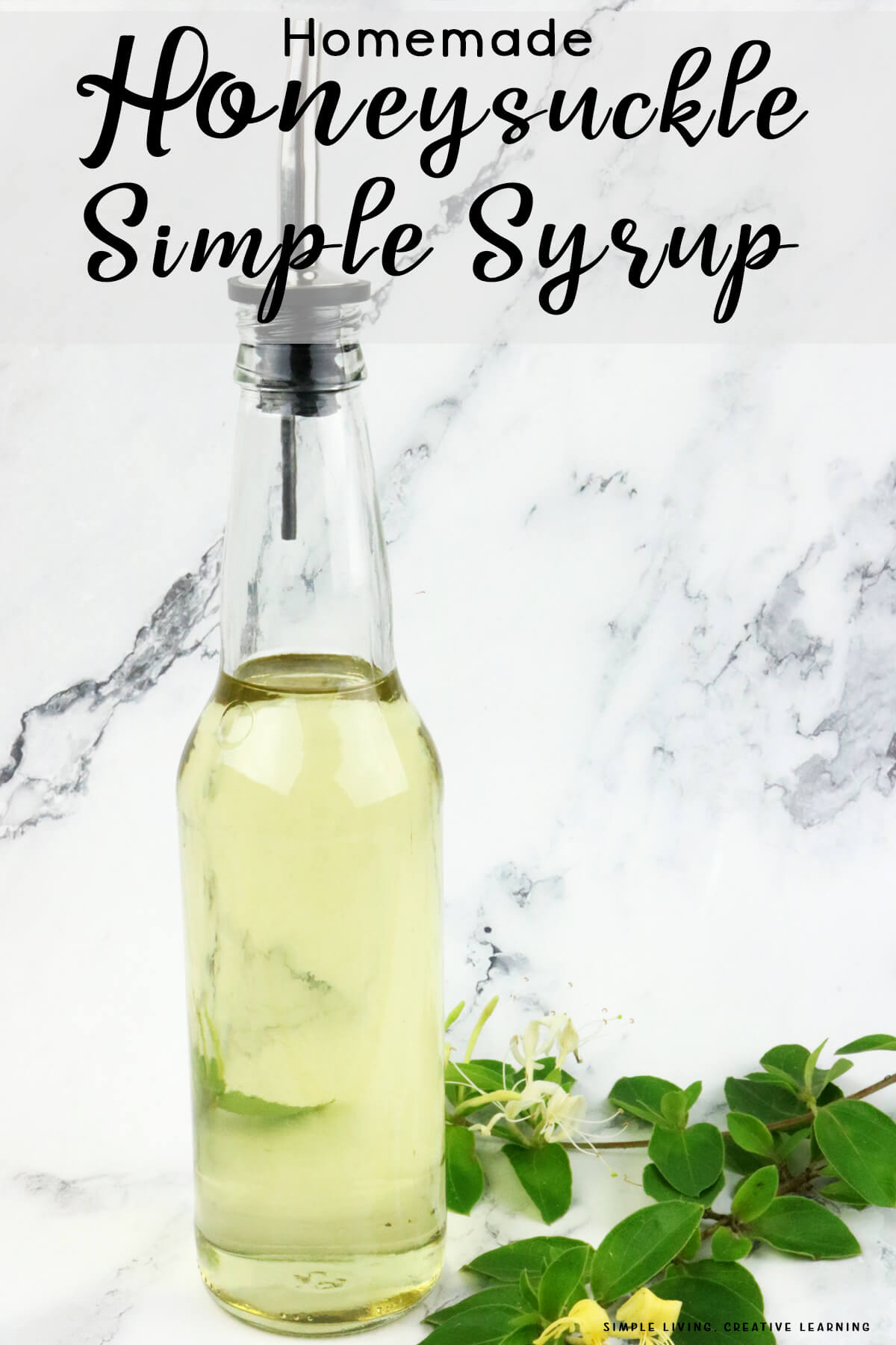 Honeysuckle Simple Syrup