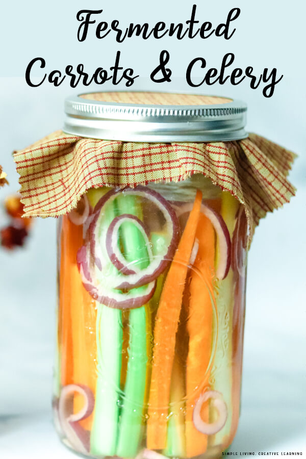 Homemade Fermented Carrots and Celery